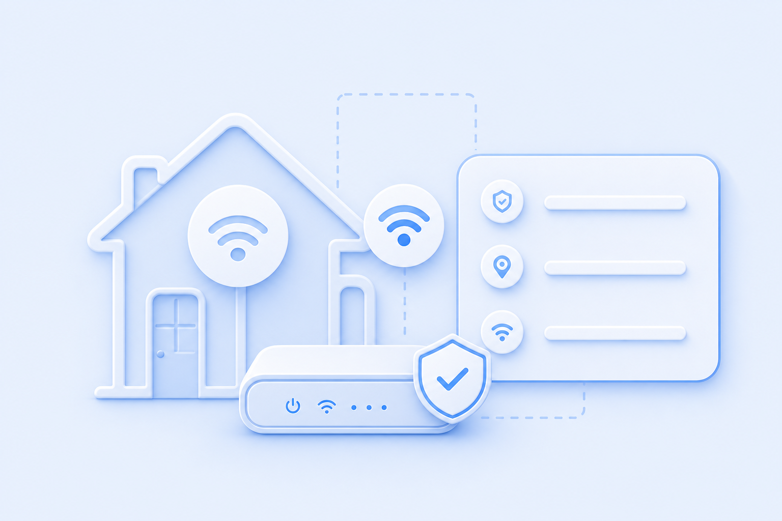 Дом, Wi-Fi-роутер и проверка условий подключения